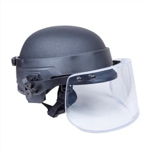 Capacete à prova de bala com viseira